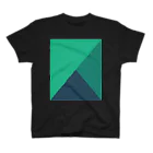 ペパボテックショップのComposition in Green, Green, and Green (Dark Mode) Regular Fit T-Shirt