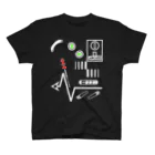 tv.dinner_の[ARCADE]PINBALL Black Regular Fit T-Shirt