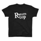 Mark Squier Design SUZURI店のReturnTop White Regular Fit T-Shirt