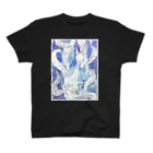 Lost'knotのBlue nine-tailed fox Regular Fit T-Shirt