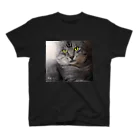 NK−Photoのイケメン猫　銀 スタンダードTシャツ