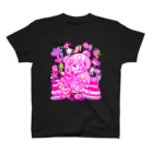 CHAX COLONY imaginariの【各10点限定】いたずらぐまのグル〜ミ〜(8/special2/pink×blackback) スタンダードTシャツ