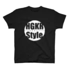 葉隠式-HAGAKURE Style-の葉隠式ロゴ白 スタンダードTシャツ