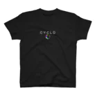 CYCLO (シクロ)のCYCLO ペイントTシャツ ブラック Regular Fit T-Shirt