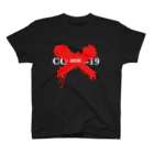 blackfullhouseのanti COVID-19 red スタンダードTシャツ