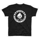 Atelier YAMA store -アトリエ ヤマ ストア-の 【ROUND BONFIRE SKULL】ブラック Regular Fit T-Shirt