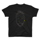 Walter Q JacksonのFace T-shirt (gray logo) スタンダードTシャツ