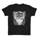 SANKAKU DESIGN STOREのSTAY HOME、SAVE LIVES。 髑髏マスク/白 スタンダードTシャツ