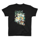 ねことりむし★CAT BIRD INSECTの植物魚と猫蝶とオニオオハシ Regular Fit T-Shirt