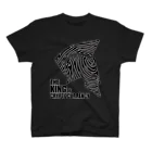 【仮想通貨】ADKグッズ専門店 のThe King(ブラック・白縁)  Regular Fit T-Shirt