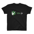 yuki-ycinoのvim-jp アイコン（黒背景・文字横） スタンダードTシャツ