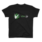 yuki-ycinoのvim-jp アイコン（黒背景・文字横） Regular Fit T-Shirt