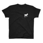 510goat（ゴートゴート）のヤギ（シルエット） スタンダードTシャツ