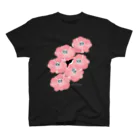 さかたようこ / サメ画家の花とサメ スタンダードTシャツ