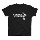 野球Tシャツ倶楽部（文字デザイン）のセンターフィールダー（背番号8） スタンダードTシャツ