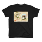 ねこや久鶻堂の風猫雷猫図屏風 Regular Fit T-Shirt