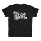 RIRI_designのBLACK LIVES MATTER（ブラック・ライブス・マター）walking2 スタンダードTシャツ