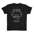 One stroke PierrotのOne stroke Pierrot (白線) Regular Fit T-Shirt