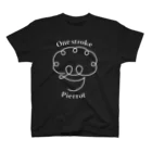 One stroke PierrotのOne stroke Pierrot (白線) スタンダードTシャツ