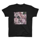 もちもちポメラニアンの花　ピンク Regular Fit T-Shirt