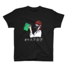 ちゃんまるのマスク女子　文学少女編　黒 티셔츠