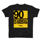 FUZZAGE™ (ファズエイジ)のFUZZAGE No.8 Classical Alternative Rock (Black/Yellow) Regular Fit T-Shirt