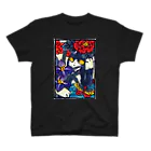 むらかみしのの青猫花猫〜牡丹菖蒲〜 スタンダードTシャツ