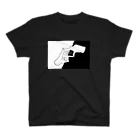 ないものねだりのHand Frame(B&W-small) スタンダードTシャツ