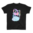 サッドパンダのヘッドフォン音楽脳美的Vaporwaveパステル スタンダードTシャツ