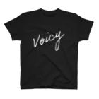 Voicyの筆記体ロゴ　ホワイト スタンダードTシャツ