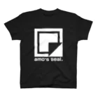 amoのamo's シール　ロゴ白 スタンダードTシャツ