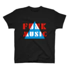 SANKAKU DESIGN STOREの赤青/青赤 とんがり FUNKMUSIC。 B スタンダードTシャツ