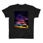 mizuphoto galleryの夜の虹 マジックアワー スタンダードTシャツ