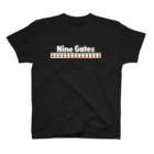 麻雀ロゴTシャツショップ 雀喰 -JUNK-の麻雀の役 Nine Gates-九蓮宝燈- 白ロゴ Regular Fit T-Shirt