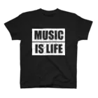 musicteeのミュージック・イズ・ライフ スタンダードTシャツ