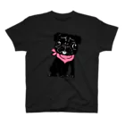 creamSODAの黒パグのペコ 티셔츠
