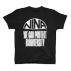 NinaのNINA LOGO & SLOGAN A WH Regular Fit T-Shirt