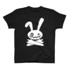 前田創作工房のHEAVY METAL BUNNY（ホワイトプリント） スタンダードTシャツ