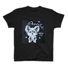 ぱすてるPOPの黒板わんにゃんのヨークシャテリア スタンダードTシャツ