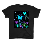 R☆worldの発光する幻想的な蝶 Regular Fit T-Shirt