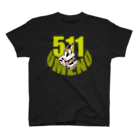 うめのの511！うめのTシャツイエロープリント スタンダードTシャツ