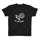 いきものや のの(本館)の白いアンモナイト スタンダードTシャツ