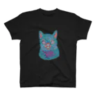 MOMODAMONの青い子猫 スタンダードTシャツ