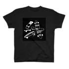 RENTAL BIKE GANGのskate boad / black スタンダードTシャツ