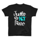 人食べるの「正義は平和ではない」グラフィティーブラック スタンダードTシャツ