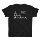 st_drop_laboratoryのTHC〈大麻〉の化学構造式 Regular Fit T-Shirt