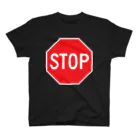 DRIPPEDのSTOP-ストップ アメリカの一時停止標識ロゴ スタンダードTシャツ