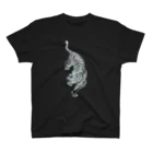 まりねまの虎さんビーズ刺繍図案(白) スタンダードTシャツ