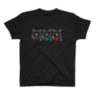 たろちゃんSHOPの三元豚シリーズ黒豚ver.(白發中) スタンダードTシャツ