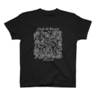 mikepunchの猫と花（白） スタンダードTシャツ